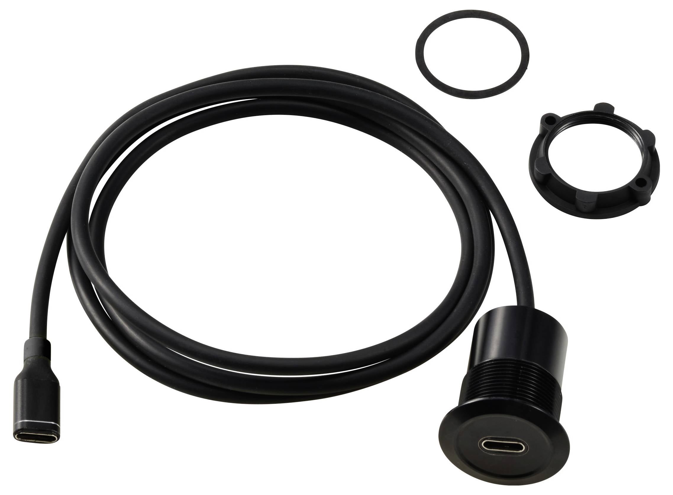 Cable USB-C® (3.1) hembra/hembra de 1 m, color negro TC-13376304 TRU COMPONENTS Contenido: 1 UD(S).-2