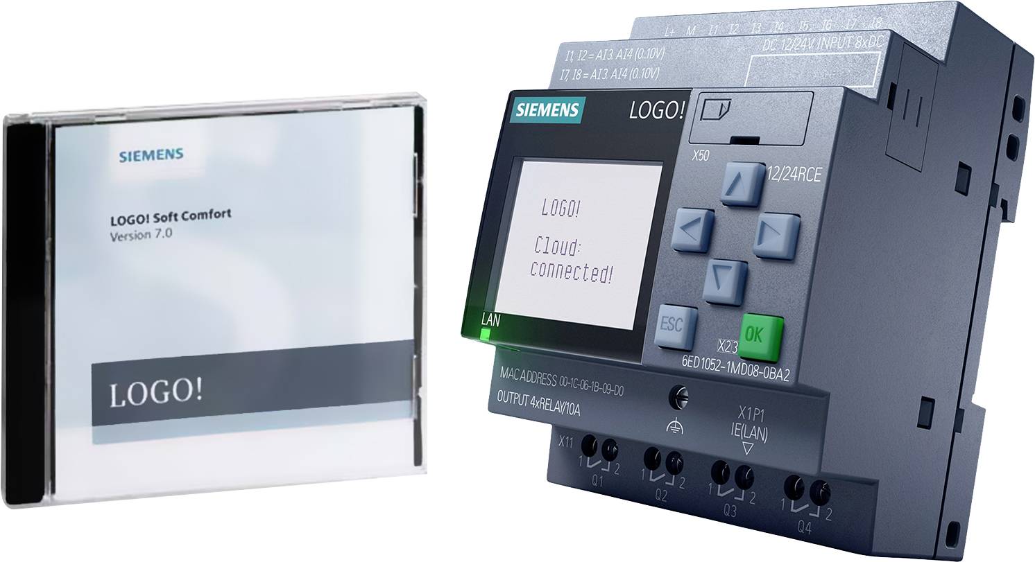 Siemens LOGO! Starter Kit 230 RCE Kit básico PLC 115 V/DC, 230 V/DC, 115 V/AC, 230 V/AC-0