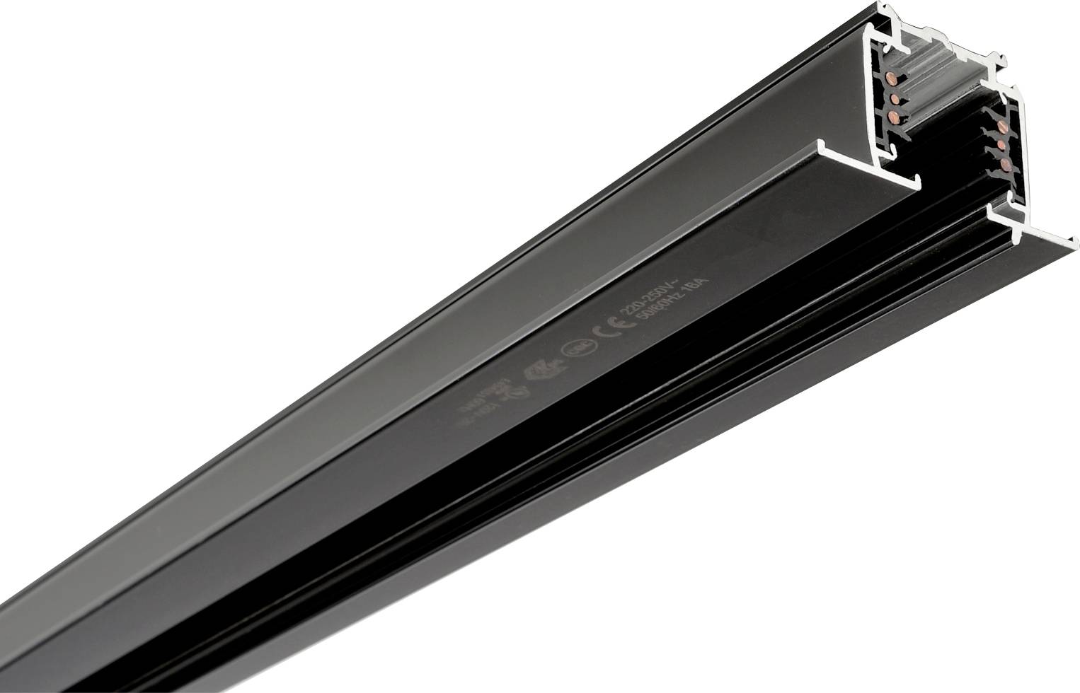 Deko Light 710509 D Line DALI Componente de alto voltaje con sistema de riel Barra colectora Negro grafito (RAL 9011)