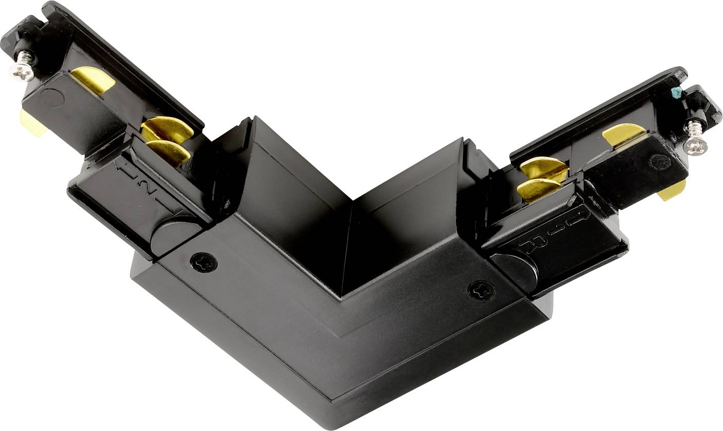 Deko Light 710528 D Line DALI Componente de alto voltaje con sistema de riel Conector angular Negro grafito (RAL 9011)