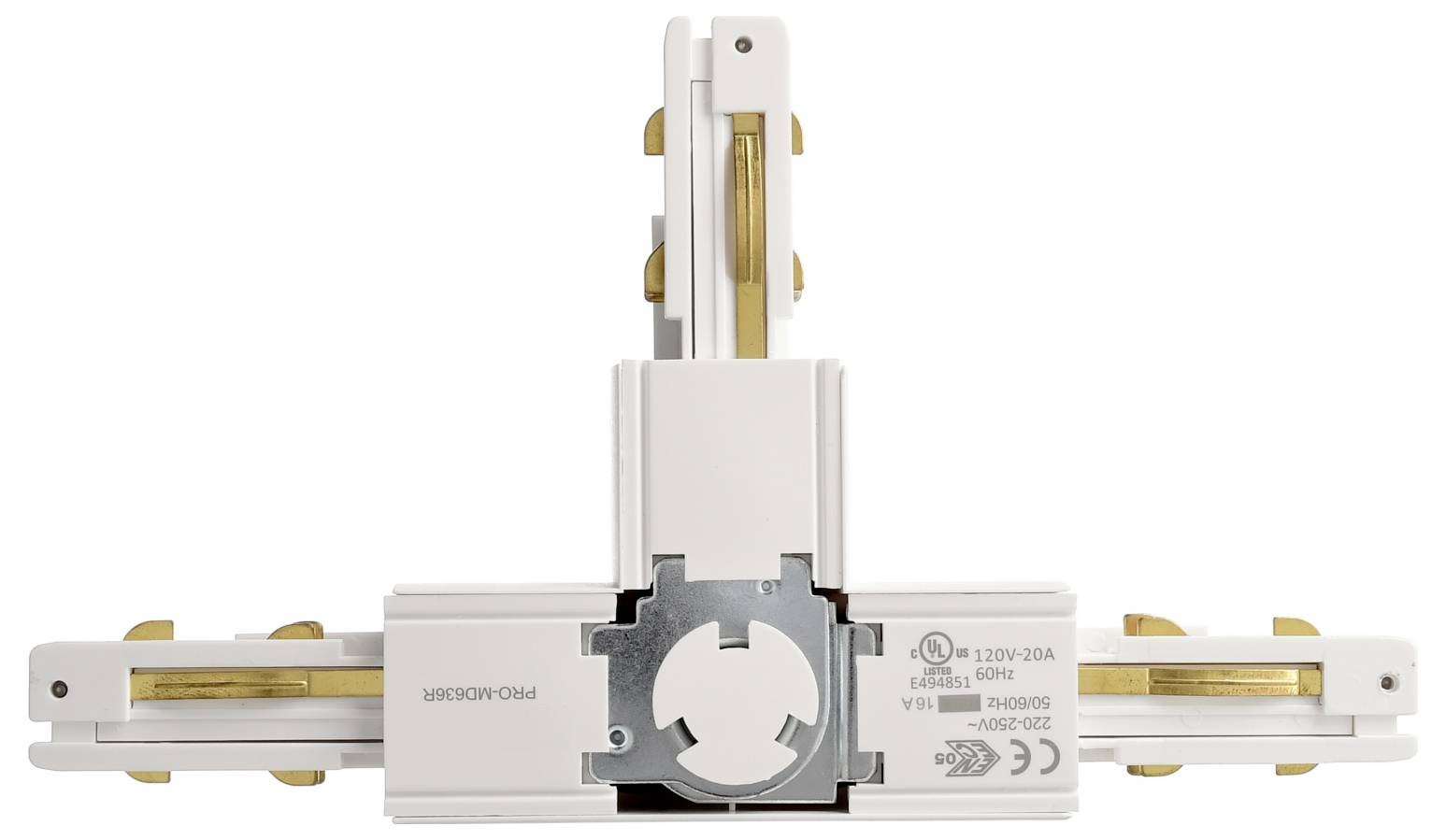 Deko Light 710530 D Line DALI Componente de alto voltaje con sistema de riel Conector en T Blanco tráfico (RAL 9016)-2