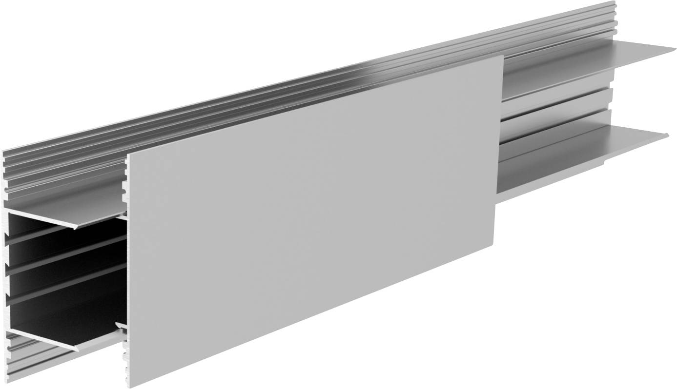 Deko Light 970584 PLANO BSH Perfil Aluminio (Lon. x Anch. x Alt.) 2000 x 38 x 85 mm Piece 1 UD(S).