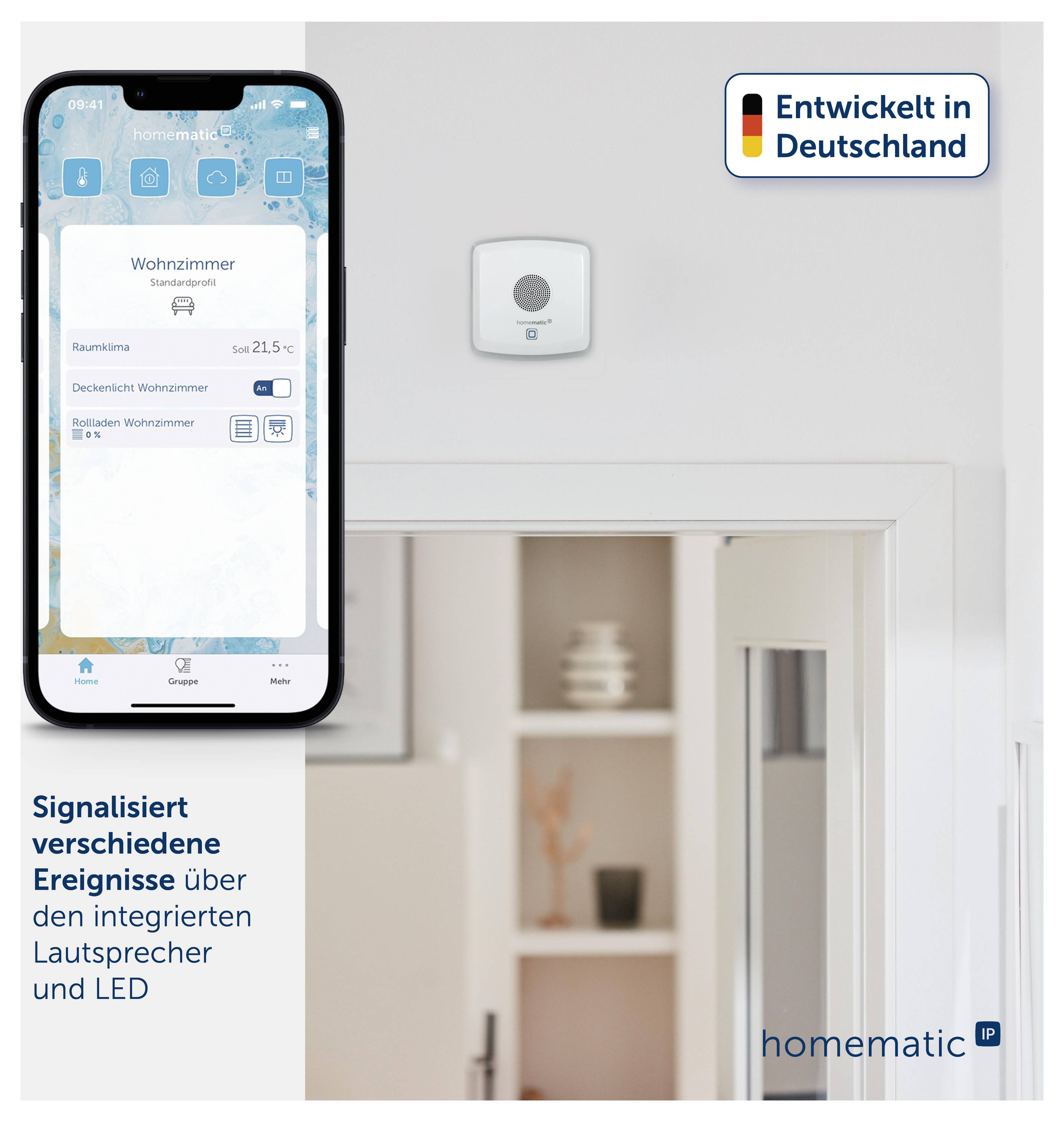 Homematic IP Radiotransmisión Transmisor de señales combinado HmIP-MP3P-2