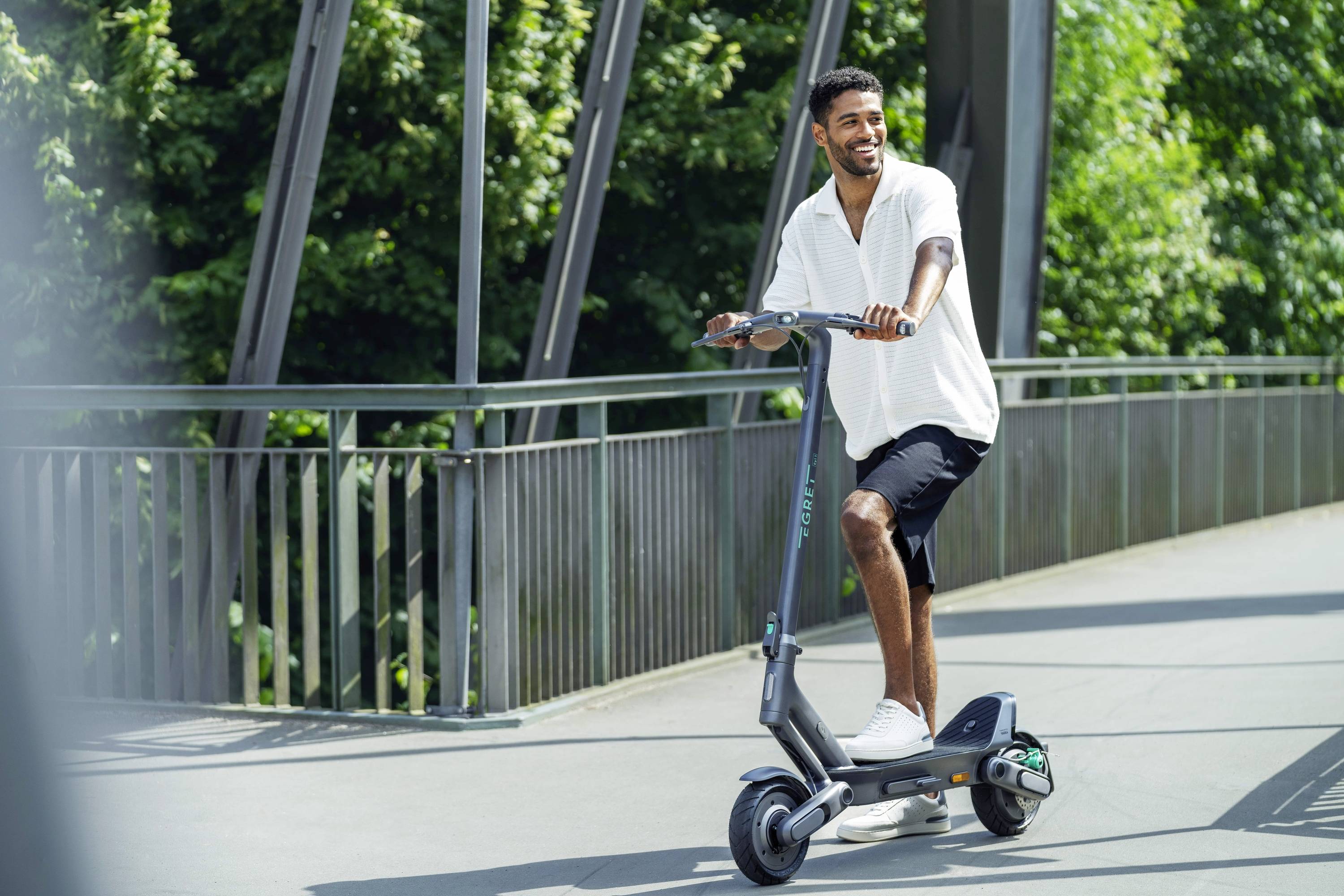 Egret Ey! 1 Scooter eléctrico Gris Li-Ion 48 V 14.5 Ah Homologación para circular por carretera: Alemania-9