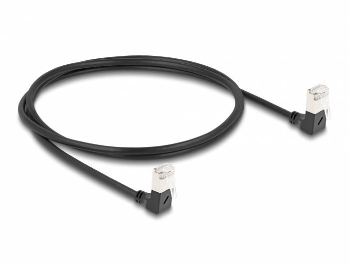Delock 80299 RJ45 Cable de red, cable de conexión CAT 6A S/FTP 1.00 m Schwarz 1 UD(S).-1