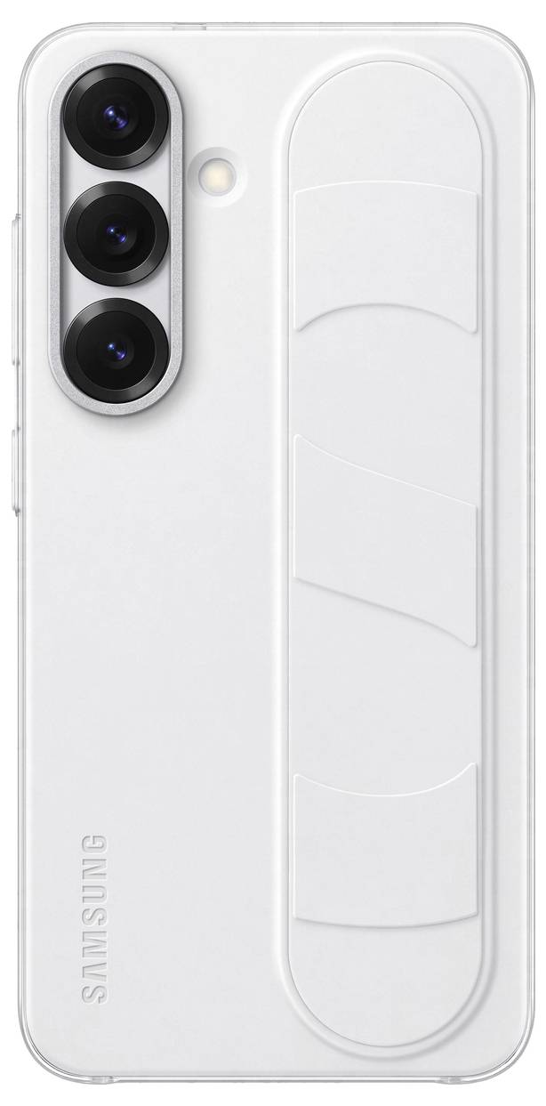 Samsung Standing Grip Tapa Samsung Galaxy S25 Blanco Asa de teléfono móvil integrada, Función de soporte en vertical EF--2