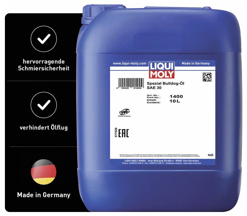 Liqui Moly SAE 30 1400 Aceite Bulldog 10 l-1