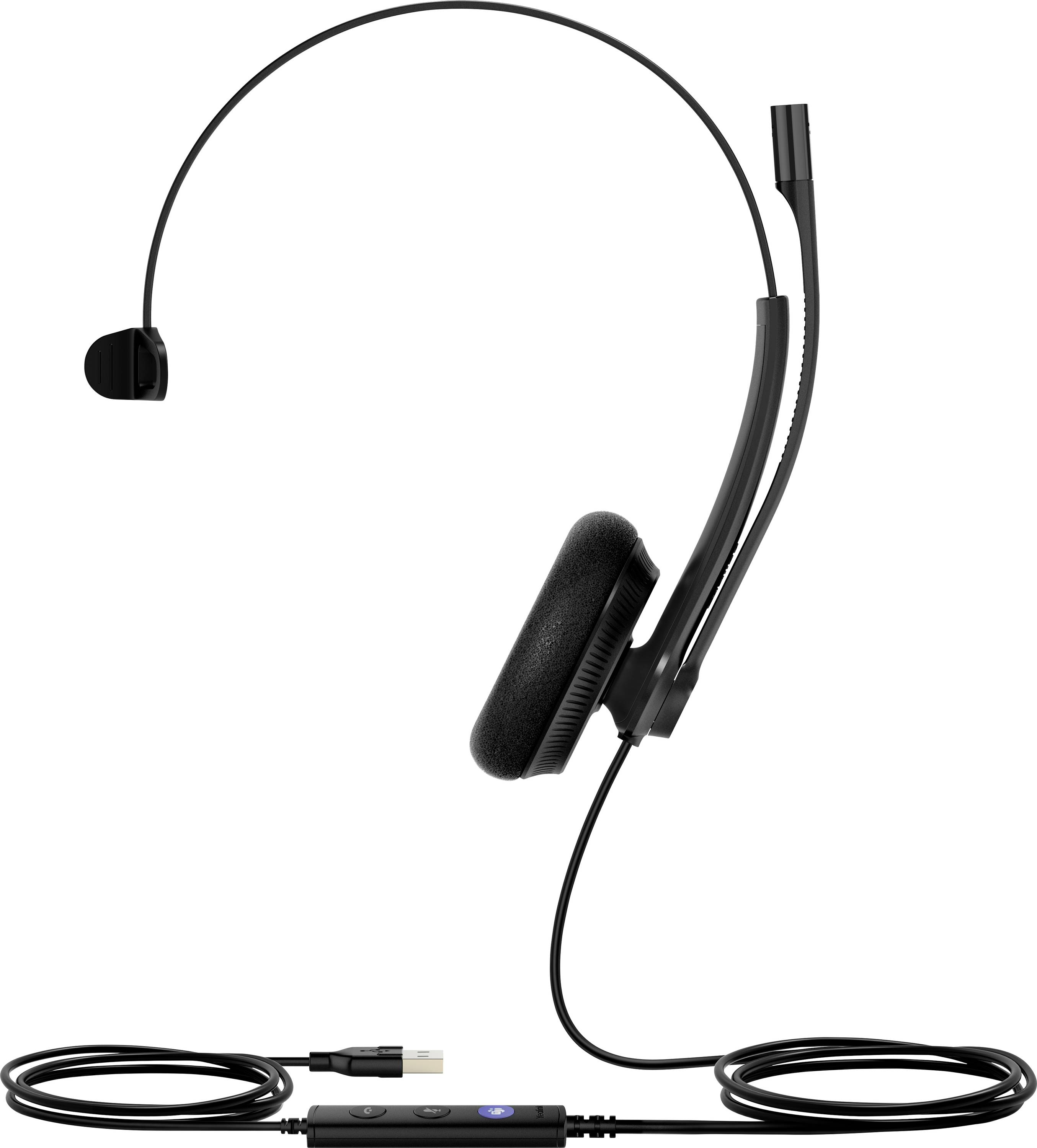 Yealink Yealink USB Headset UH34 Lite Mono Teams Auriculares supraurales Por cable Mono Schwarz-0