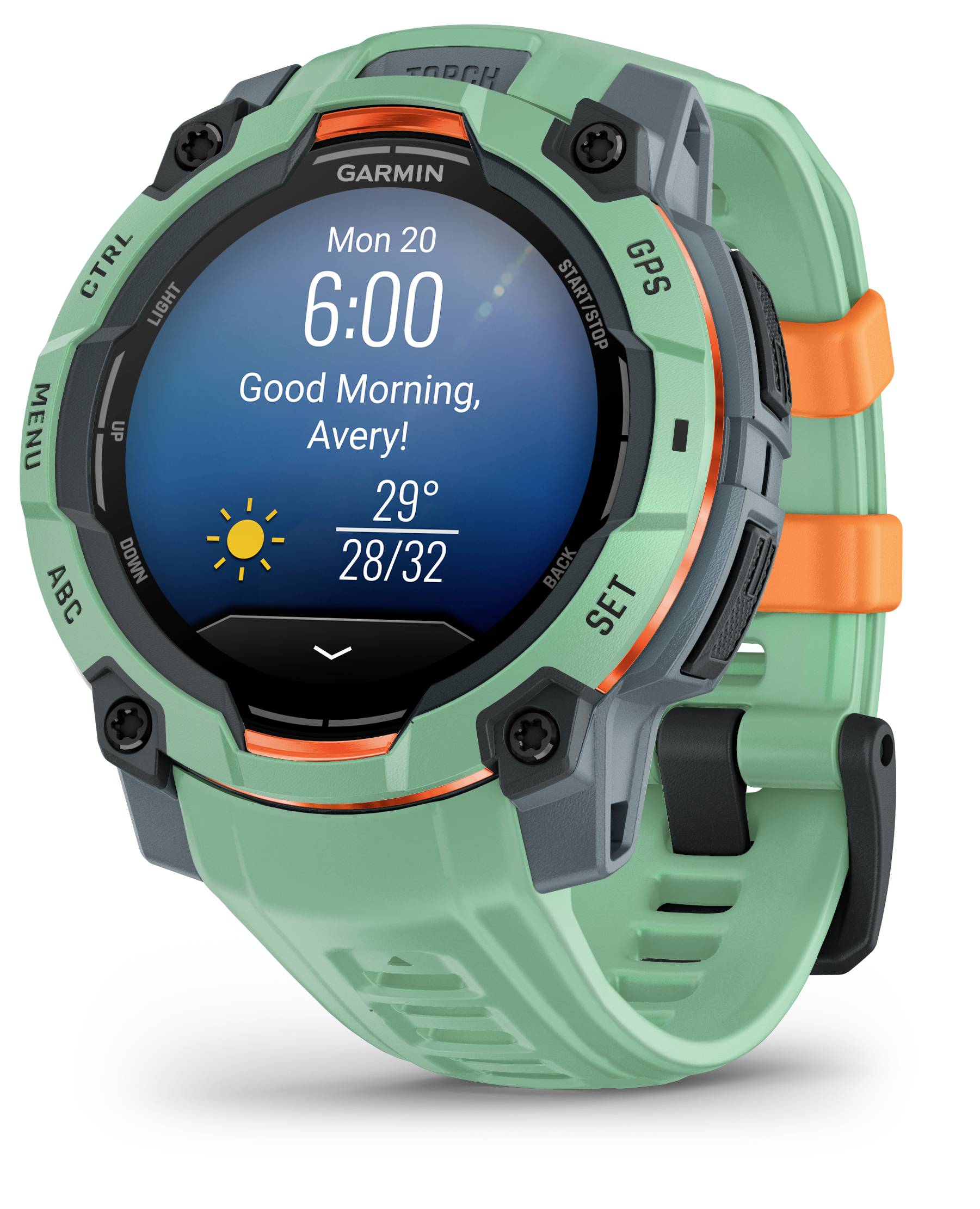 Garmin Instinct® 3 AMOLED - 45 mm Twilight/Neo Tropic Smartwatch Verde tropical-2