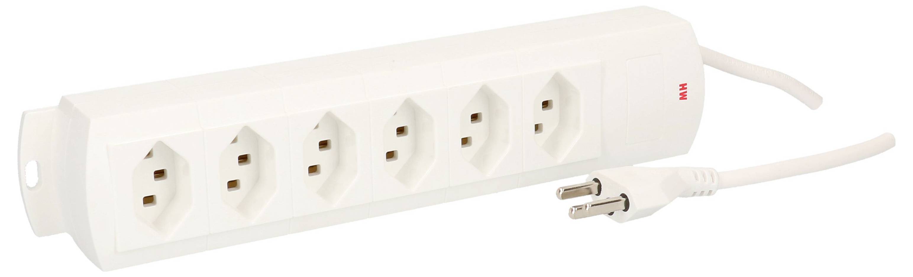Max Hauri 124464 Regleta de enchufes sin interruptor Blanco Conector CH 1 UD(S).-1