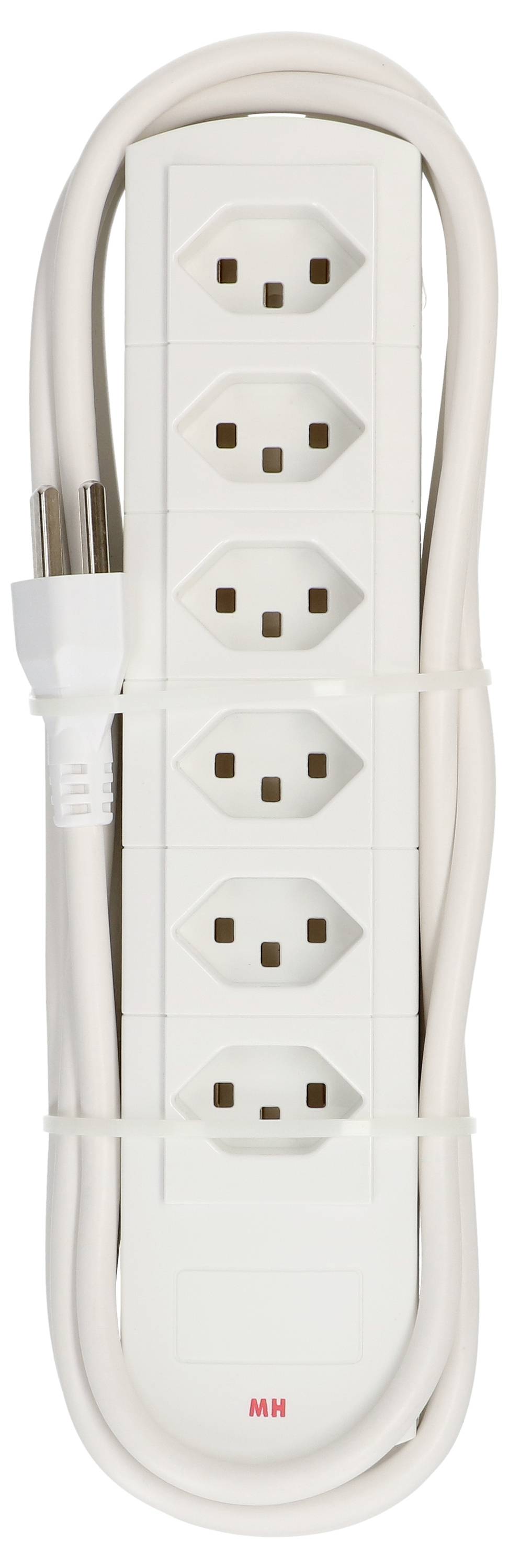 Max Hauri 124464 Regleta de enchufes sin interruptor Blanco Conector CH 1 UD(S).-2