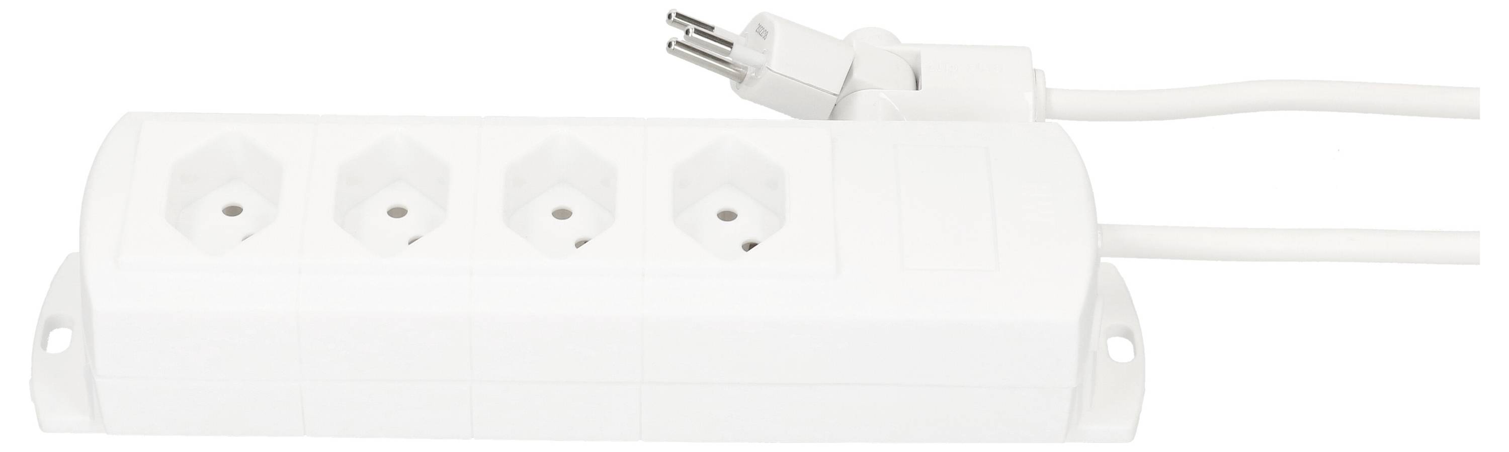 Max Hauri 136318 Regleta de enchufes sin interruptor Blanco Conector CH 1 UD(S).-4