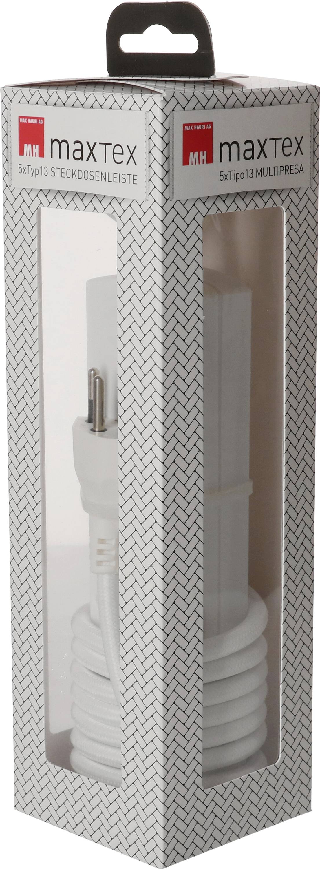 Max Hauri 168141 Regleta de enchufes sin interruptor Blanco Conector CH 1 UD(S).