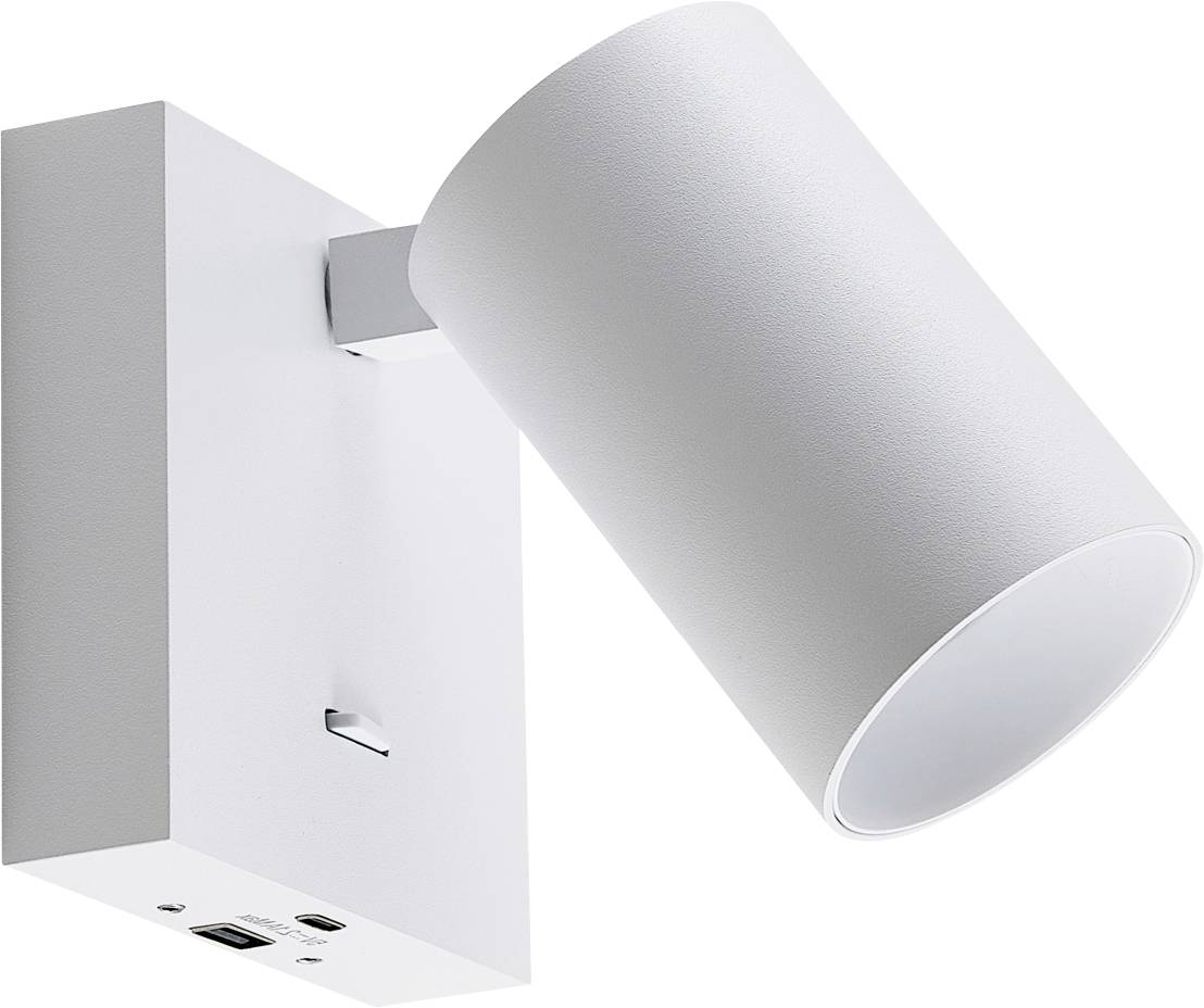 Deko Light Can Tilt eckig USB, 1x 7,5 W GU10, Weiß 341339 Luz de colocación de pared GU10 7.5 W Blanco