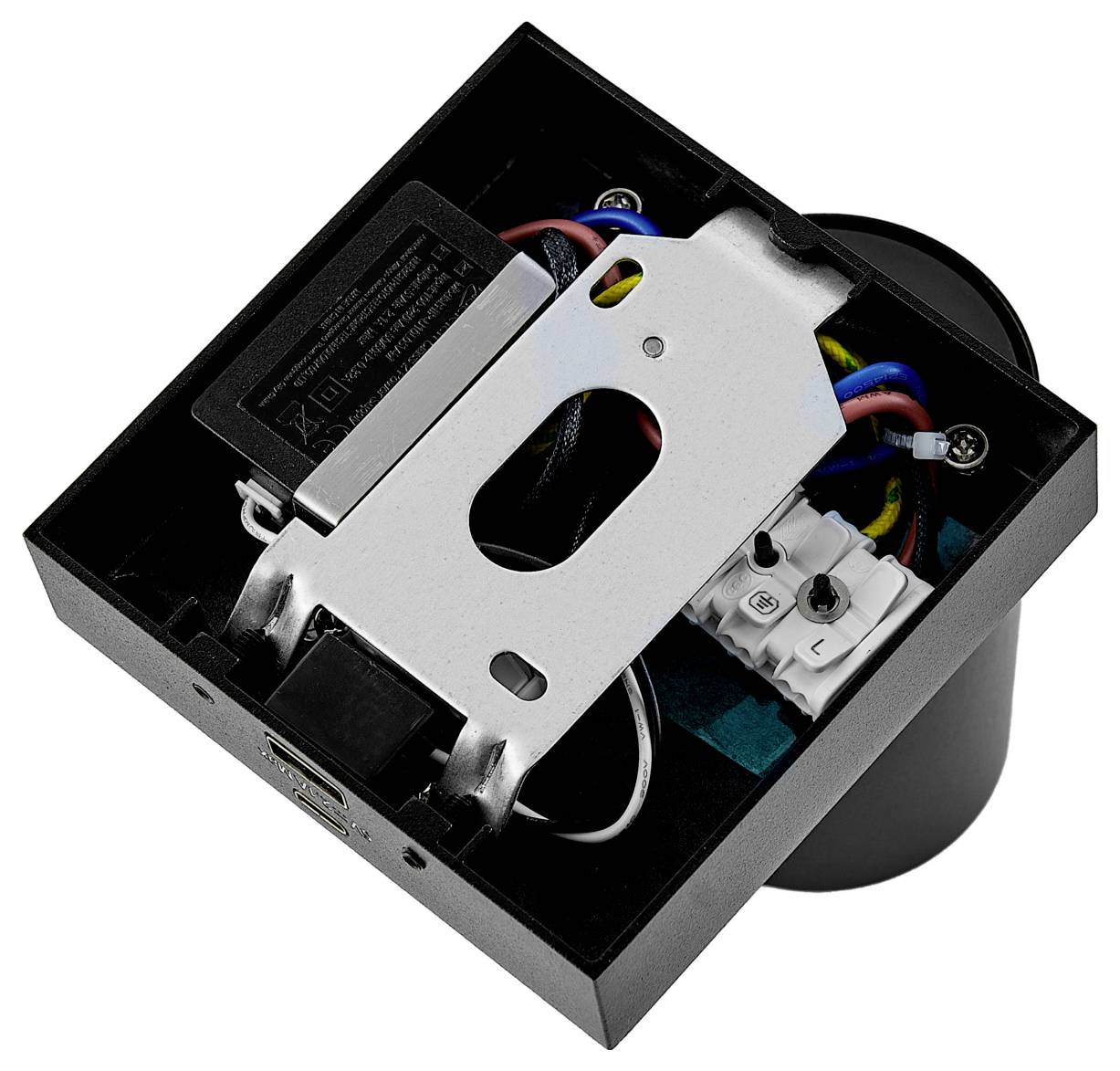 Deko Light Can Tilt eckig USB, 1x 7,5 W GU10, Schwarz 341340 Luz de colocación de pared GU10 7.5 W Schwarz-4