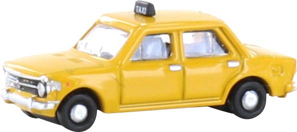 Minis by Lemke LC61515 N Maqueta de automóvil Fiat 128, taxi, amarillo