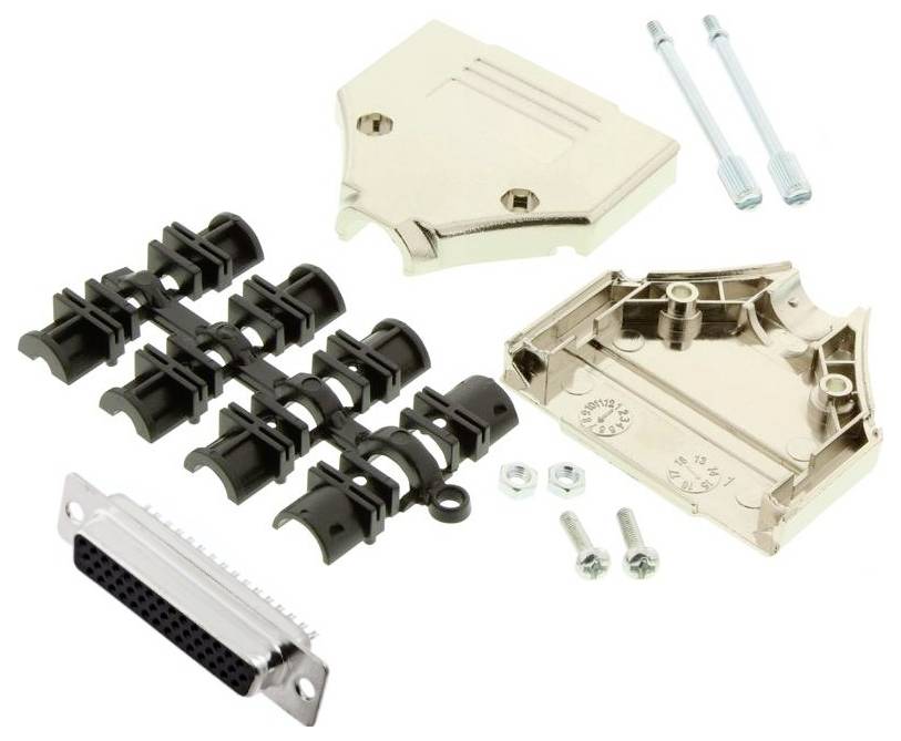 MH Connectors MHDTPK25HD44FS-K Juego de regletas de conectores hembra D-SUB 180 ° Número de polos: 25 Vaso de soldadura 1 UD(S).