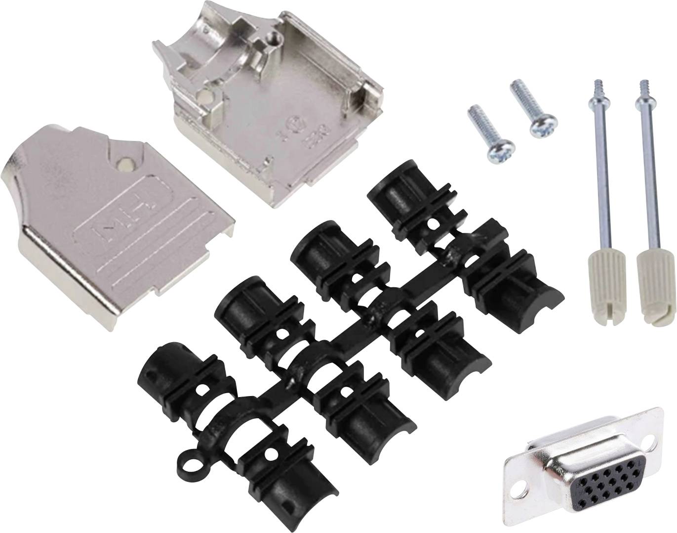 MH Connectors MHDTZK9HD15FS-K Juego de regletas de conectores hembra D-SUB 180 ° Número de polos: 9 Vaso de soldadura 1 -0
