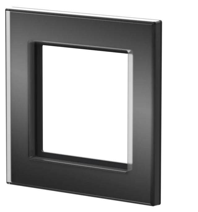 Homematic IP Bastidor Compatible con Homematic IP IP Glasrahmen – 1-fach, schwarz-2