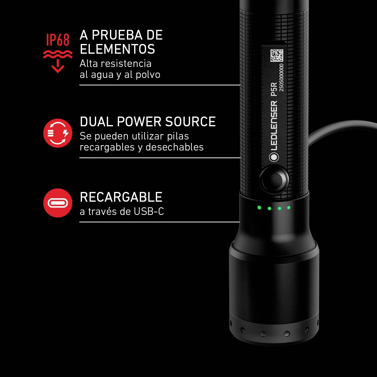 Ledlenser P5R 503109 Linterna de bolsillo Alimentación por baterías, Alimentación por pilas 750 lm 20 h-5