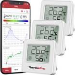 ThermoPro Termómetro/higrómetro remoto Blanco TP357-3 3 ST