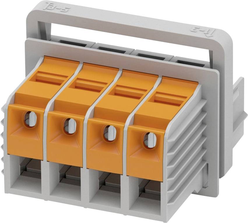 Phoenix Contact 1708748 Terminal de paso Conexión de palanca articulada T-LOX Gris 5 UD(S).