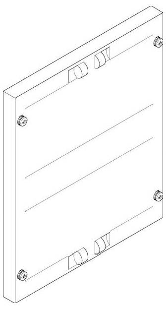 ABN FAG12N10 Placa de cubierta 250x300mm 1FB/2RE cerrada (10 unidades) Placa cobertora 1 UD(S).