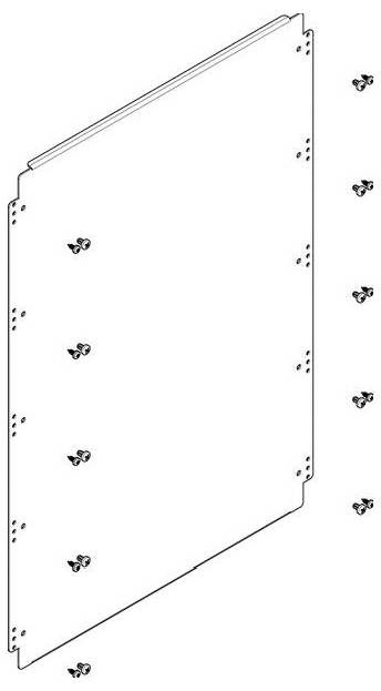 ABN FM15N Placa de montaje de 200x700 mm 1FB/5RE para montaje entre perfiles de soporte Placa de montaje 1 UD(S).