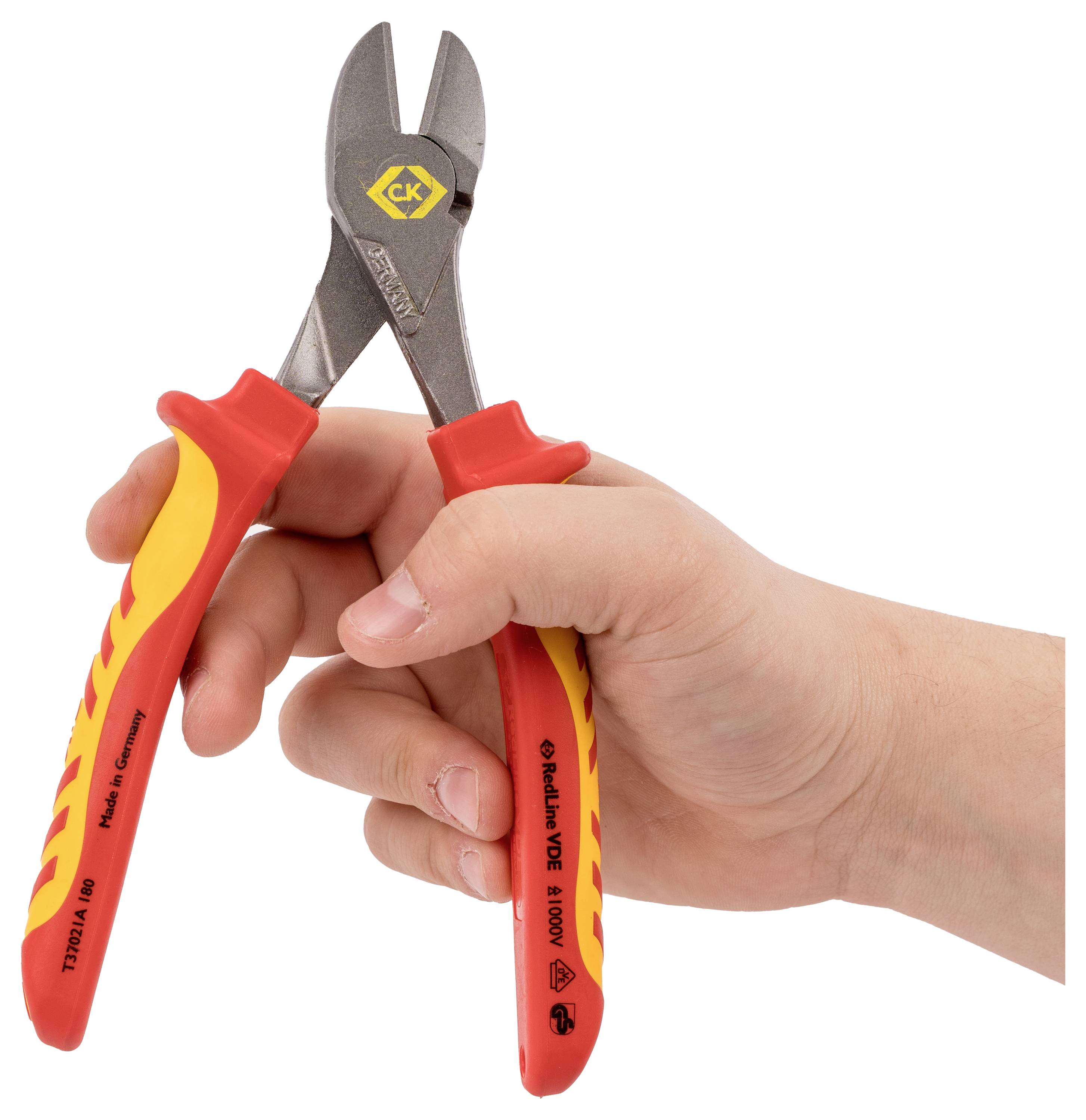C.K T37021A 180-RND Alicate de corte diagonal de fuerza 180 mm-5