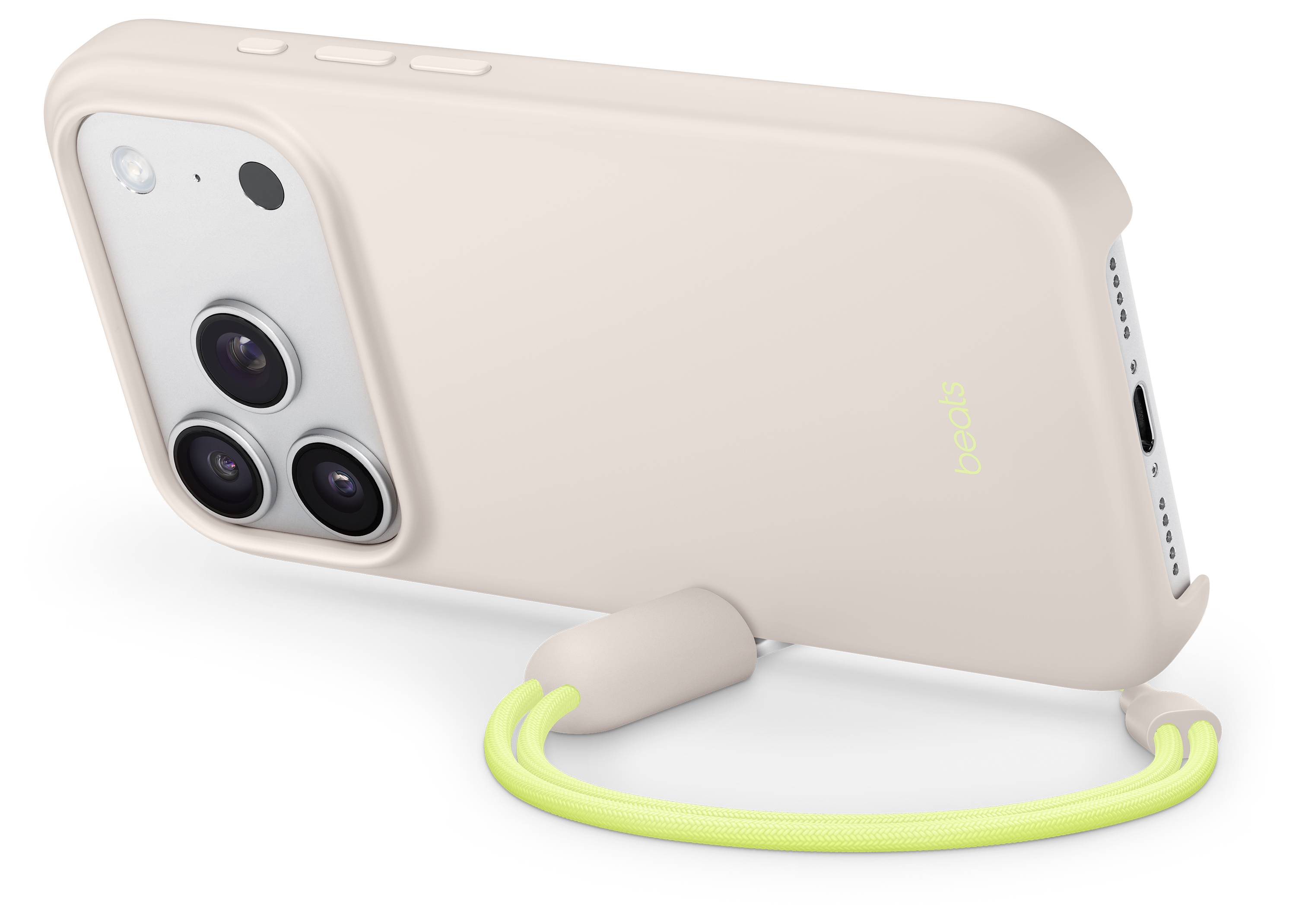 Beats Kickstand Case Case Apple iPhone 17 Pro Piedra caliza Compatible con MagSafe, Con soporte de pie, Con correa de ma-2