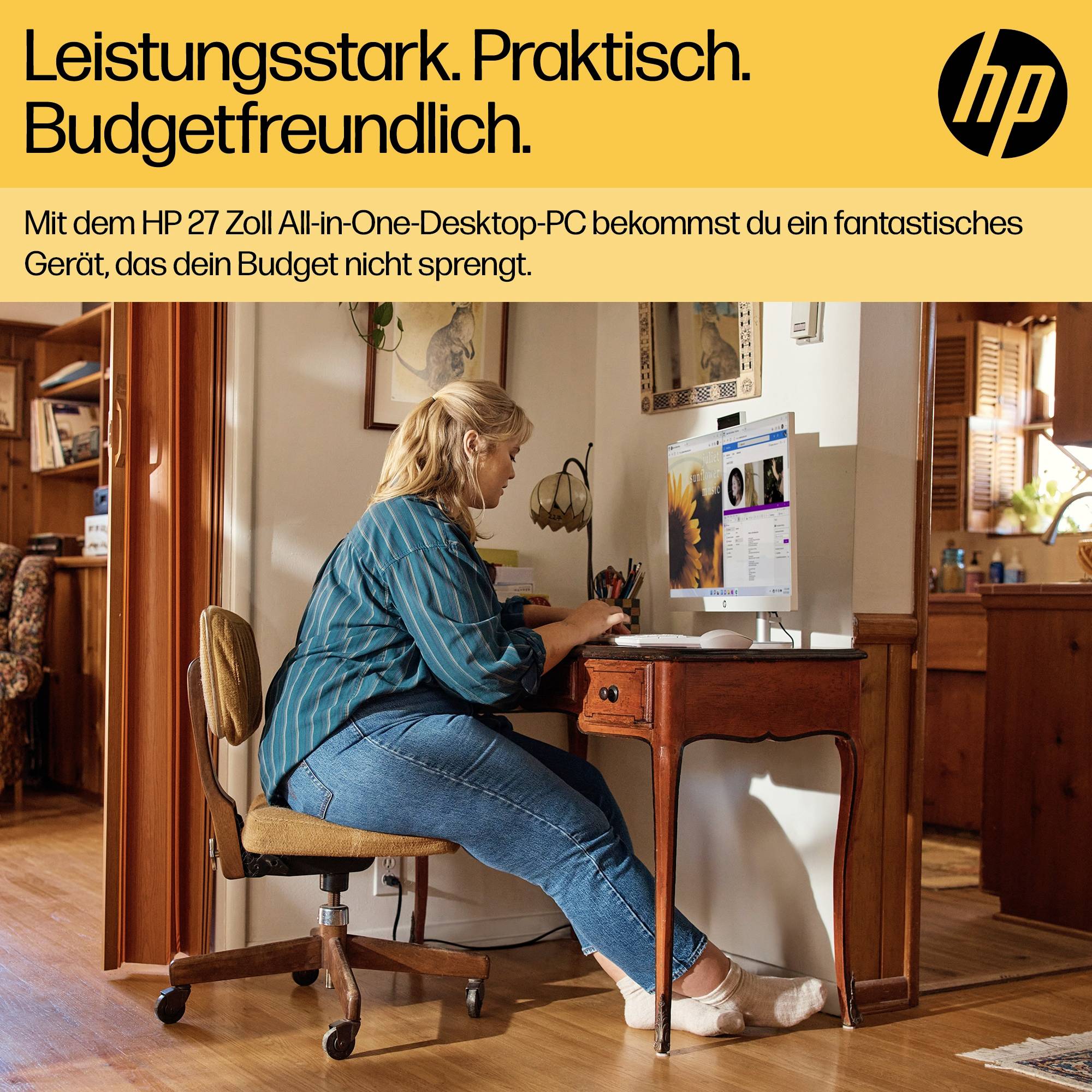 HP All-in-One PC 27-cr0471ng 68.6 cm (27 In.) Full HD AMD Ryzen 7 7730U 4.5 GHz 16 GB RAM 512 GB SSD AMD CH8S7EA#ABD-5