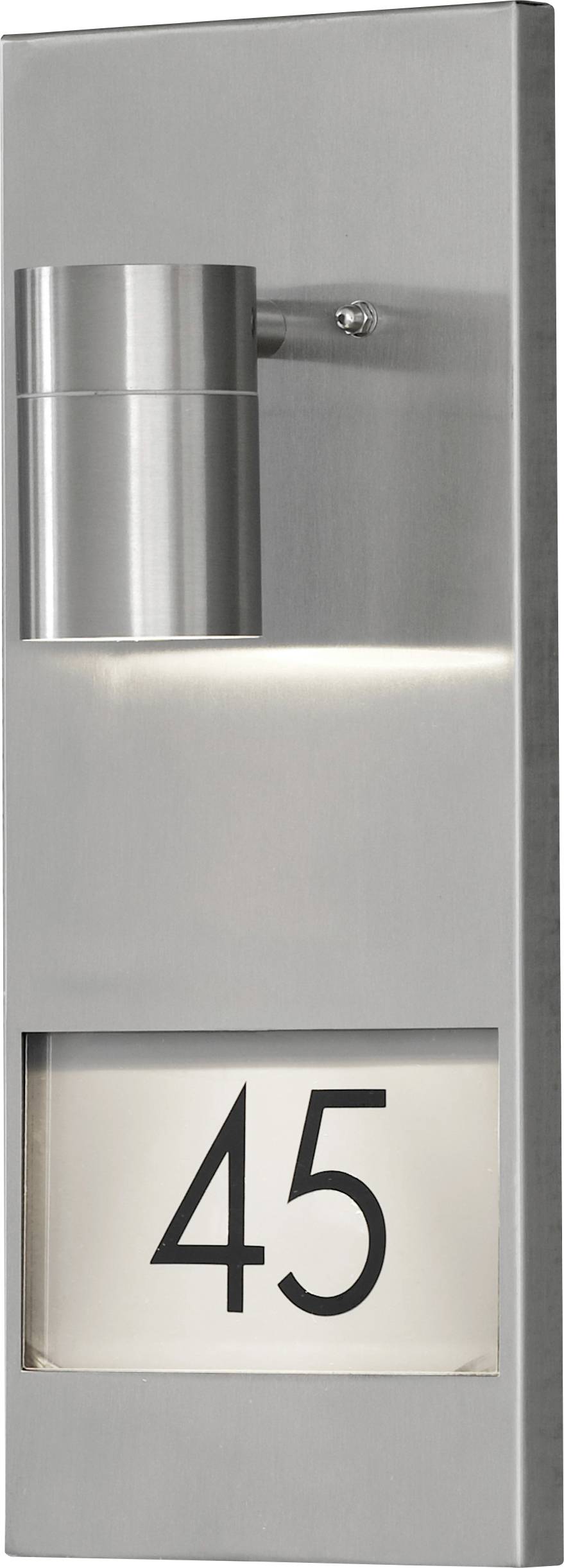 Konstsmide Modena 7655-000 Luz para número de portal GU10 35 W Acero inoxidable-0