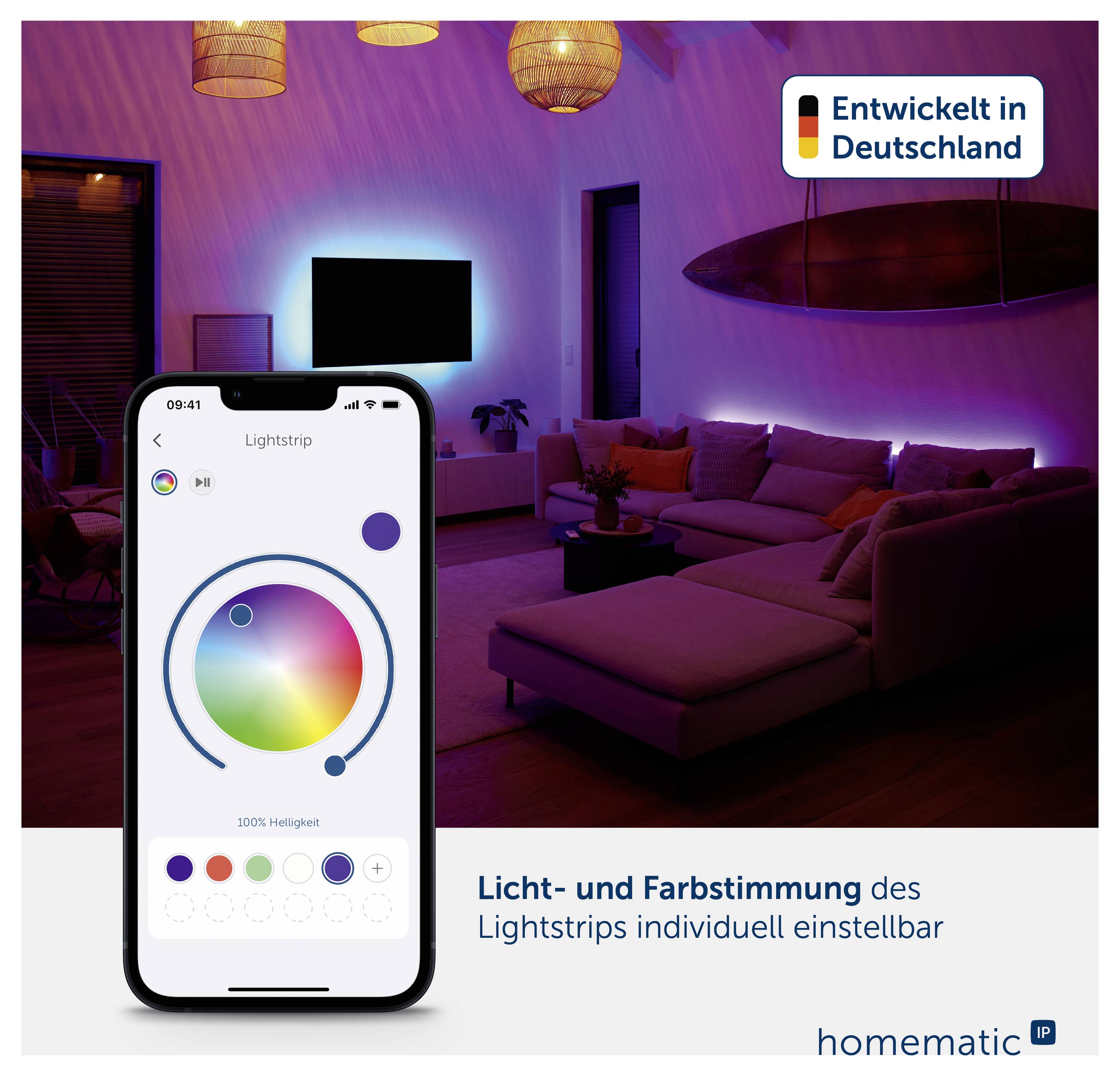 Homematic IP Tira LED (Kit básico) Homematic IP Funk LED Lightstrip Set - 159647A0-18