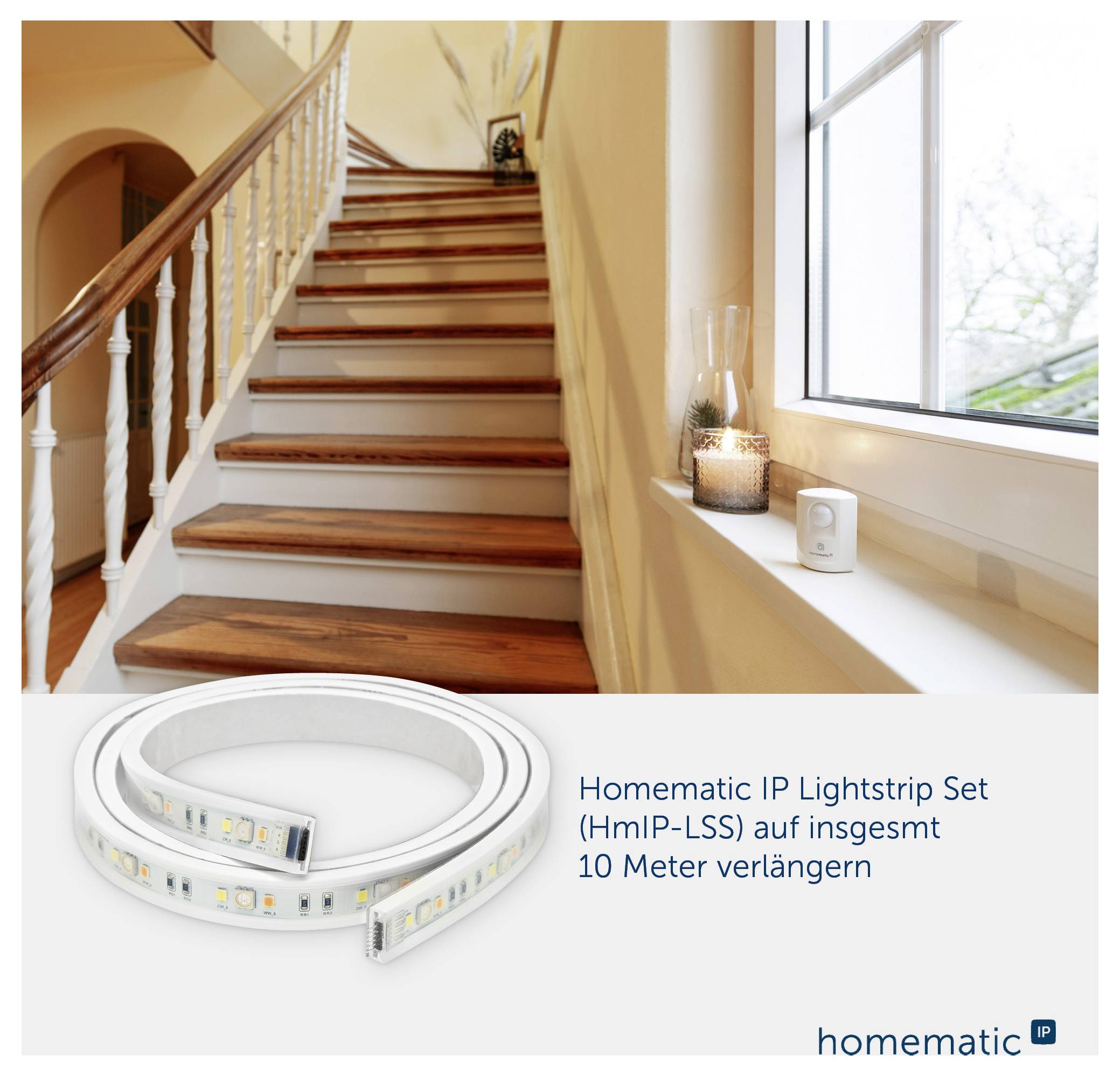 Homematic IP Tira LED (ampliación) Homematic IP Funk LED Lightstrip Erweiterung, 1 m - 160677A0-4