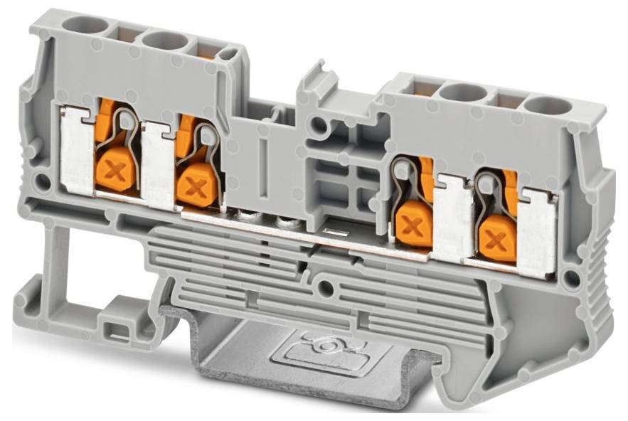 Phoenix Contact 1343129 Borne de paso Terminal Push-In Gris 50 UD(S).-0