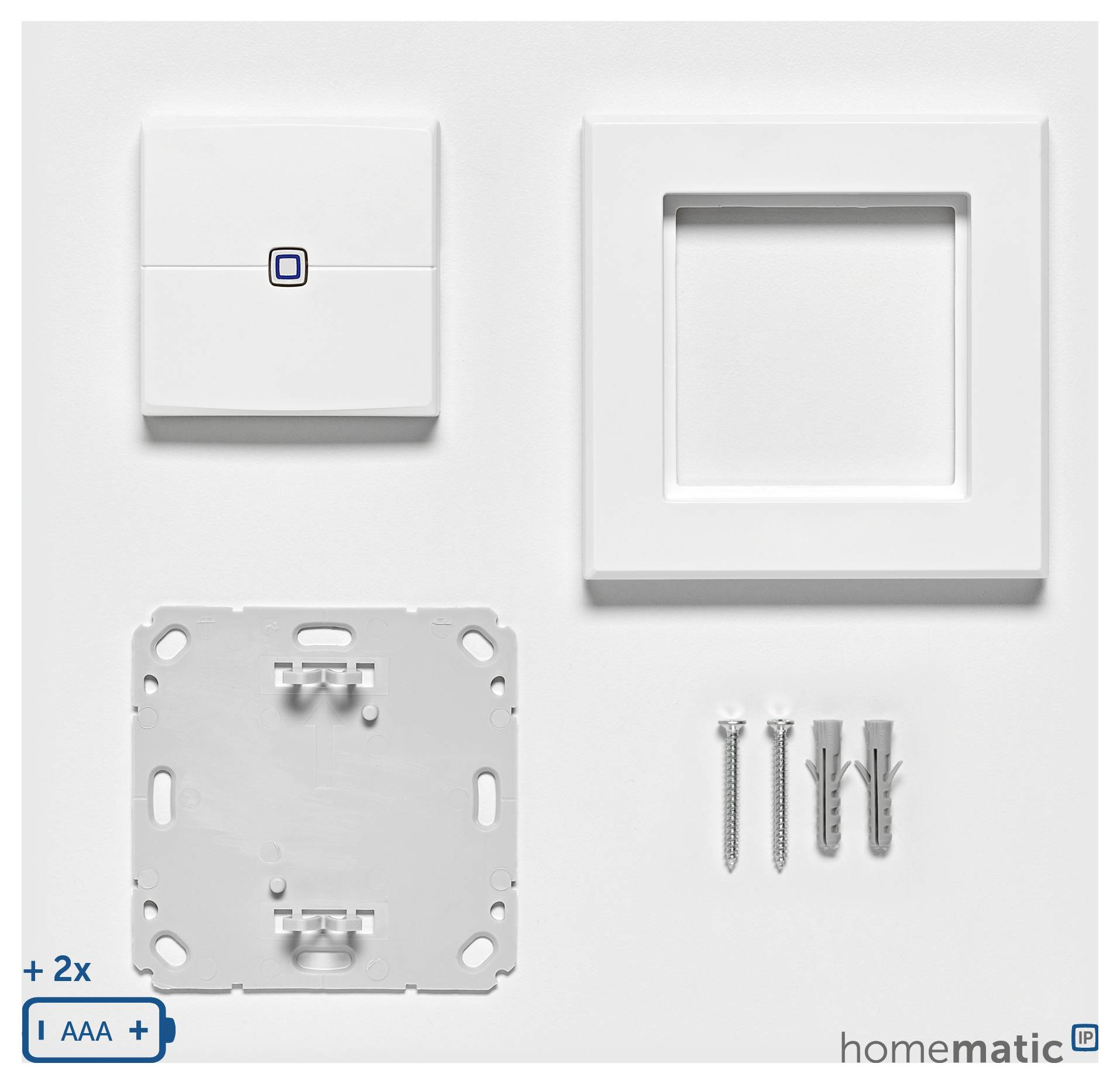 Homematic IP Pulsador de pared por radiofrecuencia HmIP-WRC2-2-6