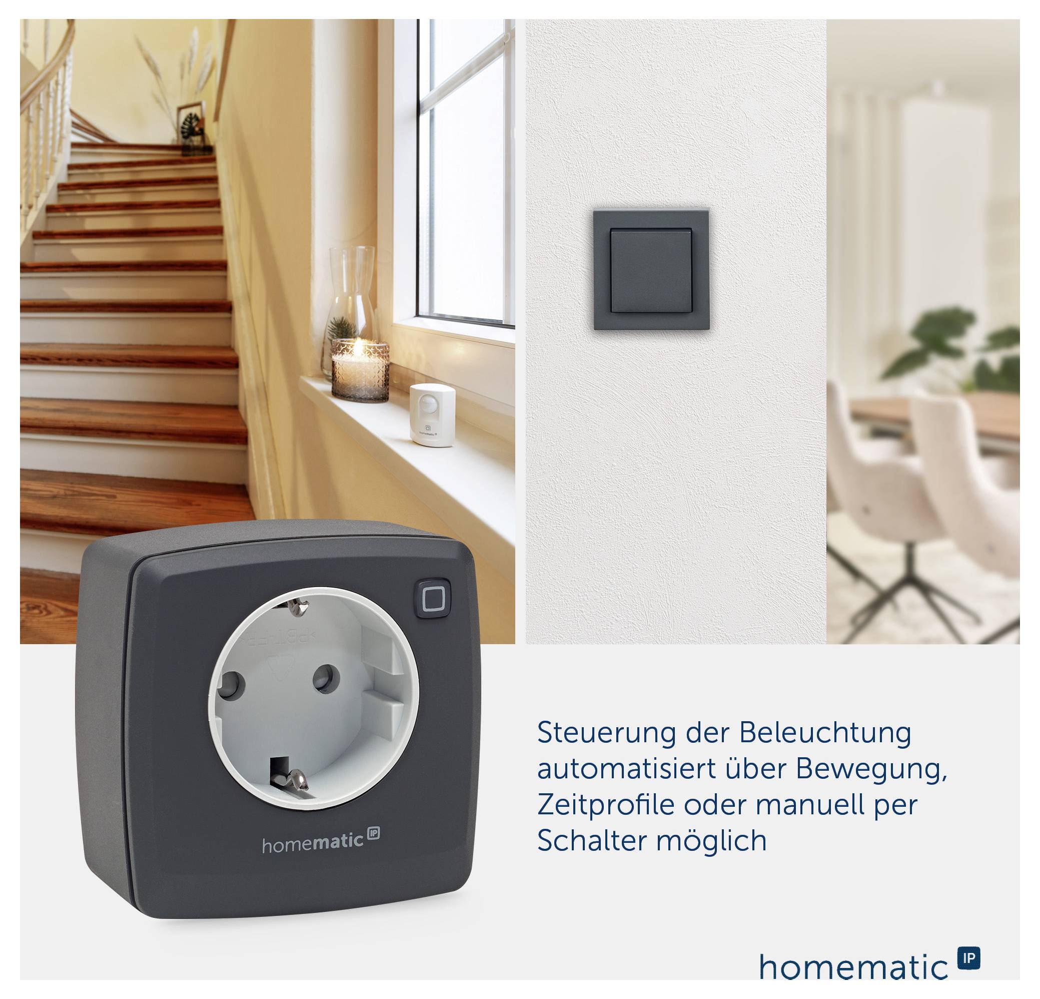 Homematic IP Toma de corriente por radiofrecuencia HmIP-PDT-A-3