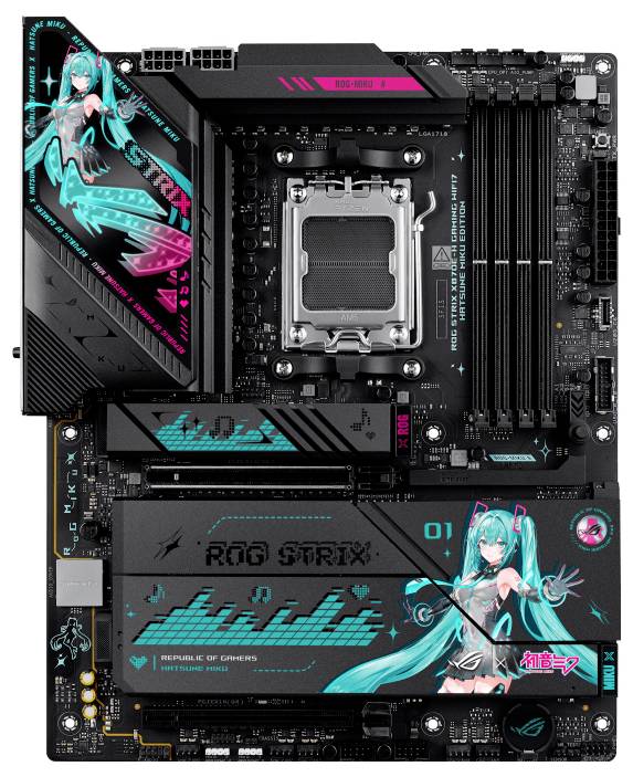 Asus ROG STRIX X870E-H GAMING MIKU Placa base Portalámparas #####AMD AM5 Factor de forma ATX-0