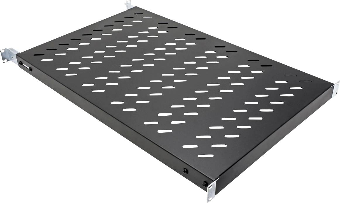 Value 26.99.0418 19 In. Baldas de armario de red 1 U Schwarz-0