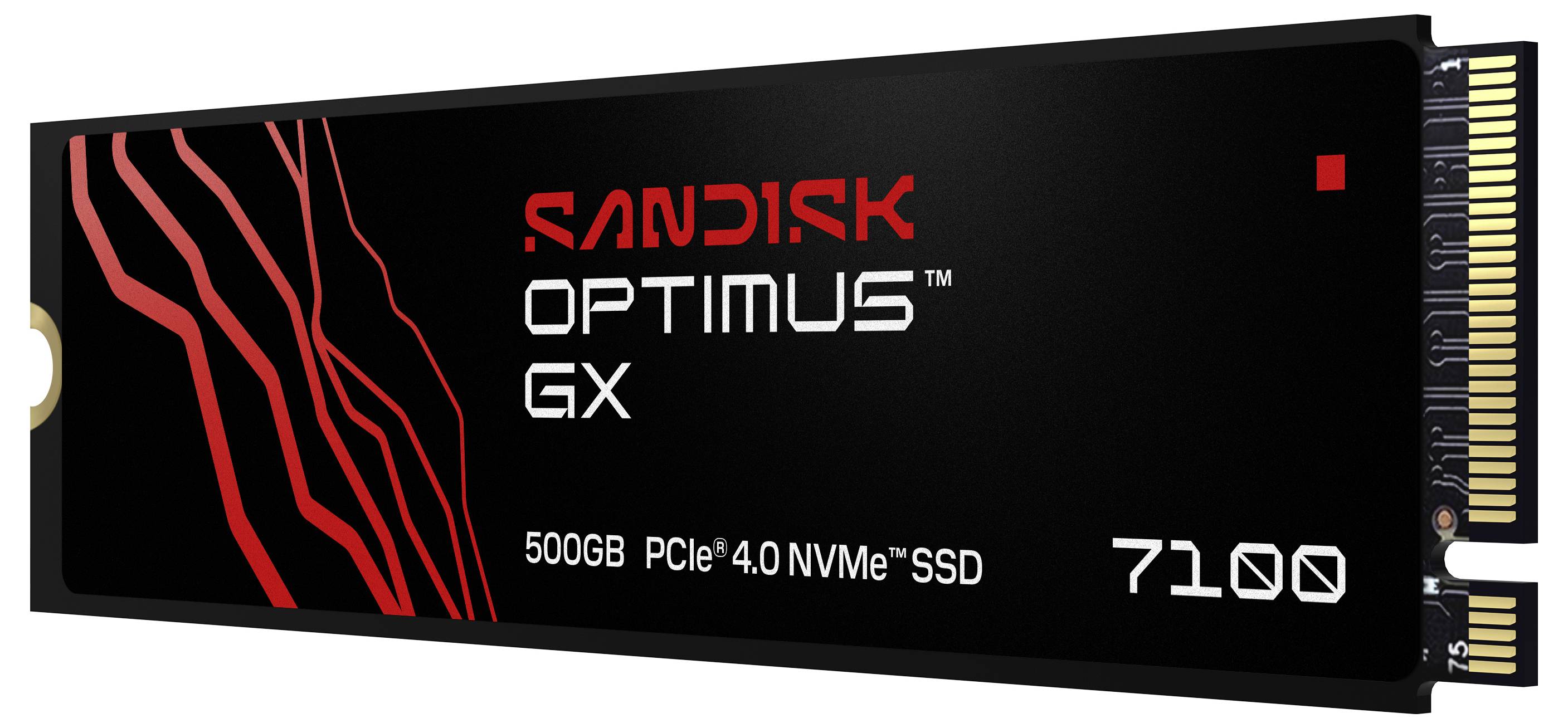 SanDisk Optimus GX 7100 500 GB SSD NVMe/PCIe M.2 interno PCIe NVMe 4.0 x4 Minorista SDSP71500GAN-000E0-1