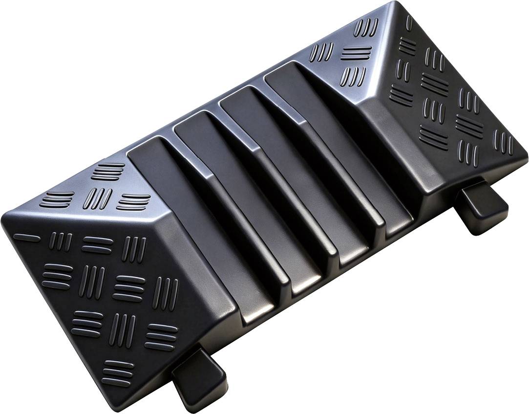 TRU COMPONENTS Pieza terminal macho TC-14926376 Caucho Schwarz Número de canales: 4 19 cm Contenido: 1 UD(S).