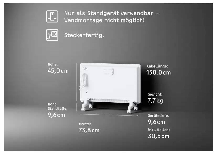 Stiebel Eltron 204450 EG-50-TR2-PM Radiador por convección 25 m² 2000 W Blanco-4