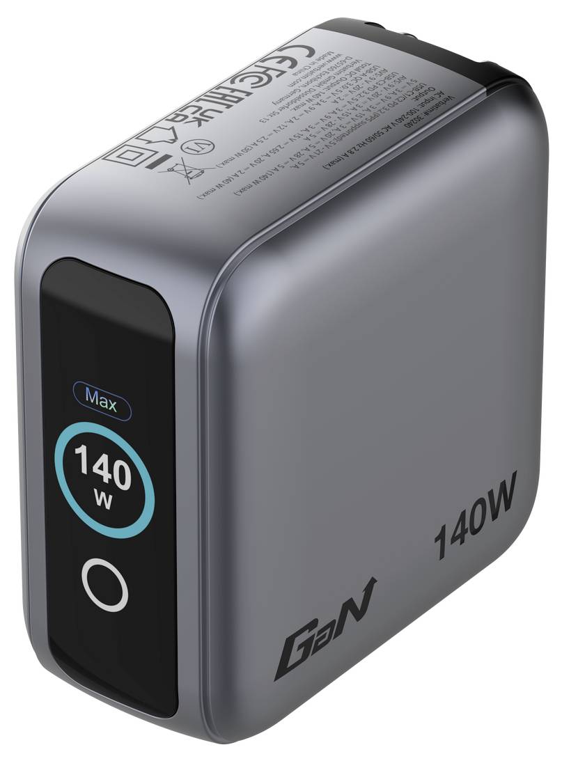 Verbatim 30240 Cargador USB 140 W QC 3.0, Power Delivery 3.0 Gris Interior GaN-2