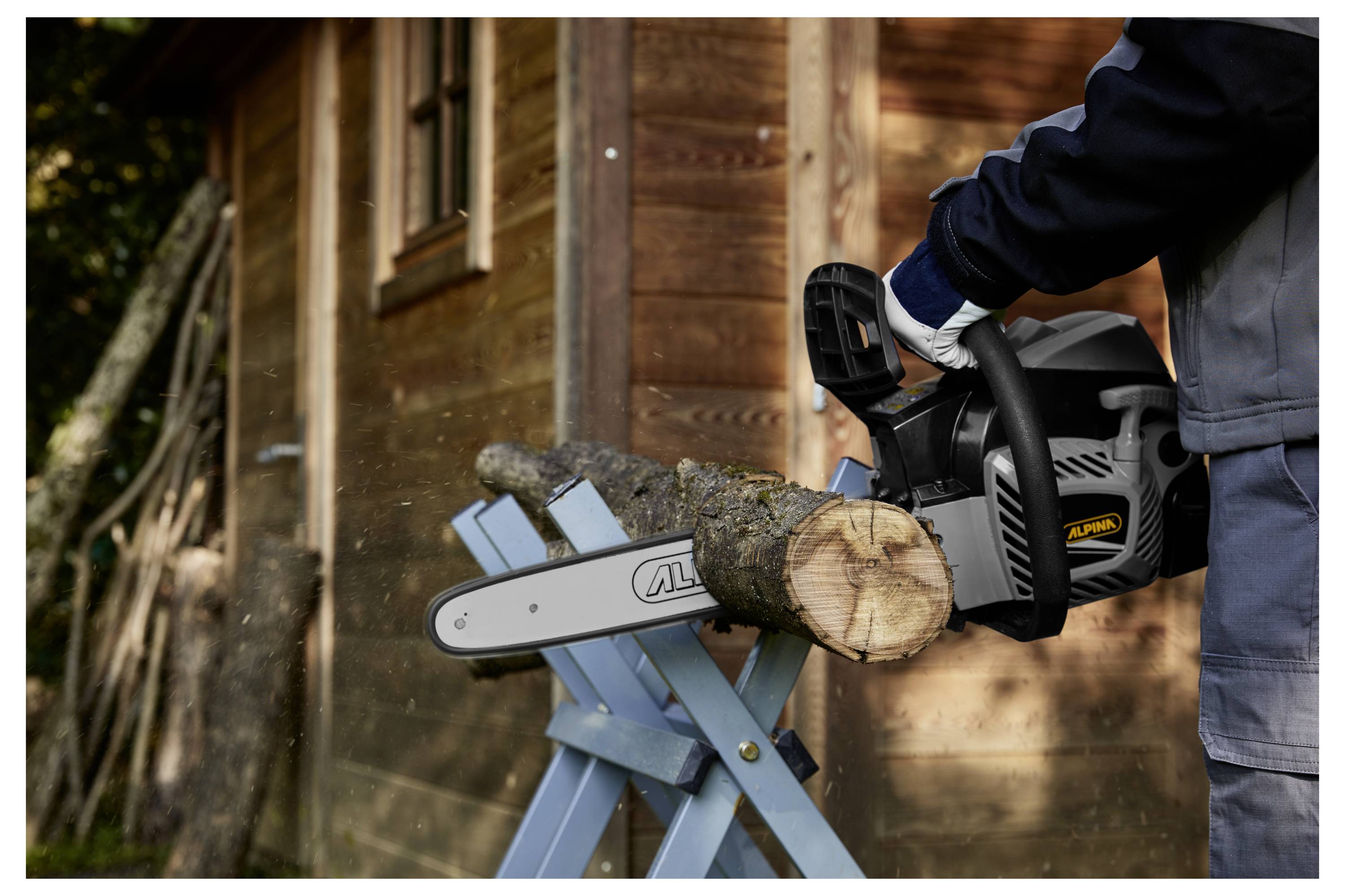 ALPINA Outdoor Gasolina Motosierra Empuñadura blanda Longitud de la sierra 350 mm-4