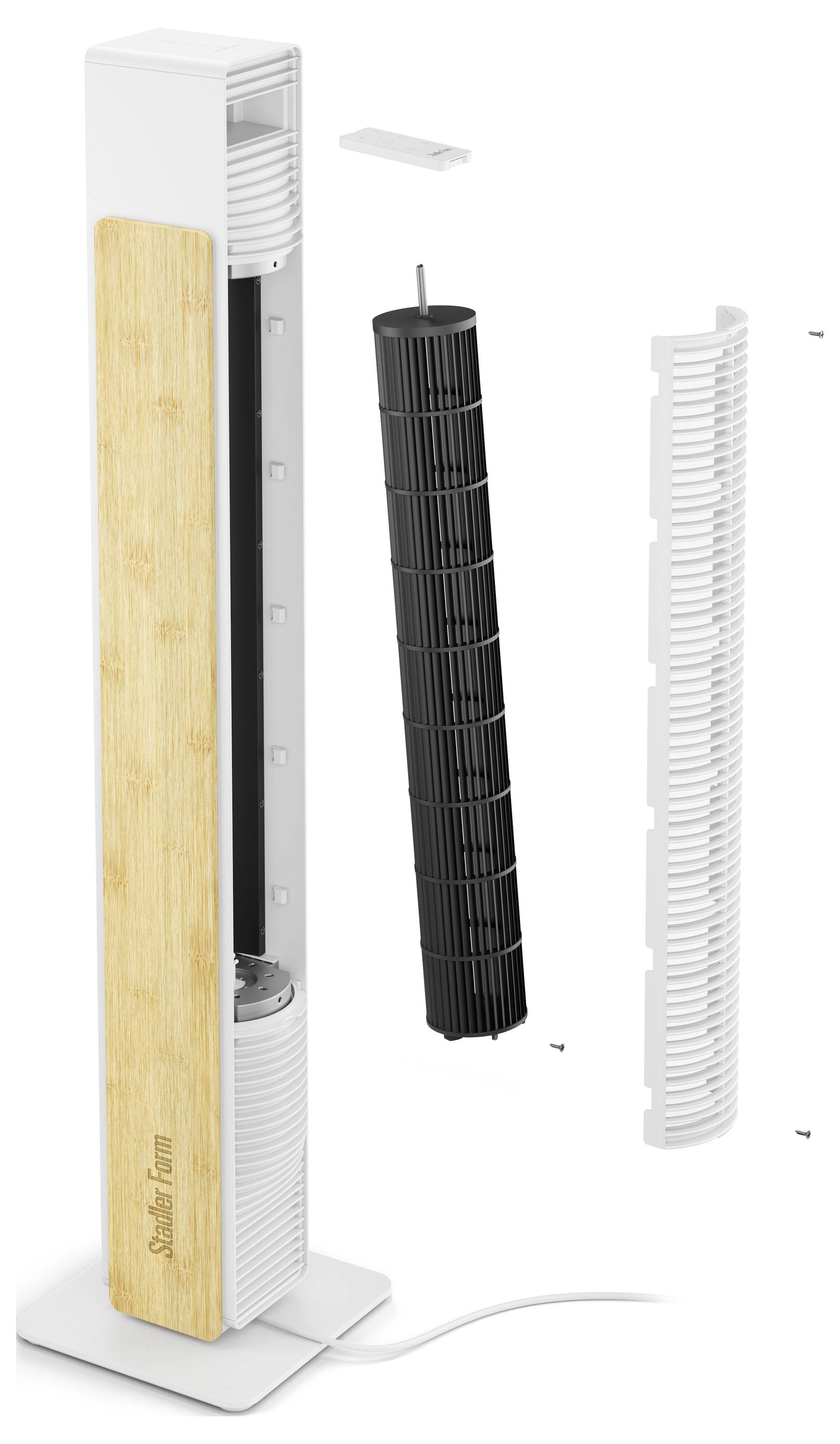 Stadler Form Nick Ventilador de torre 2 W, 30 W ( x x ) 109 x 956 x 139 mm Blanco-3