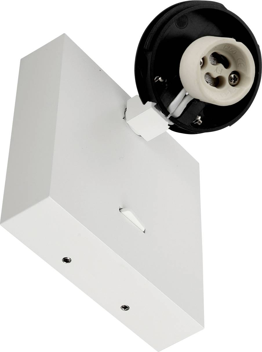 Deko Light Can Tilt Square Base 341345 Apliques de pared GU10 7.5 W Blanco (RAL 9003)-0