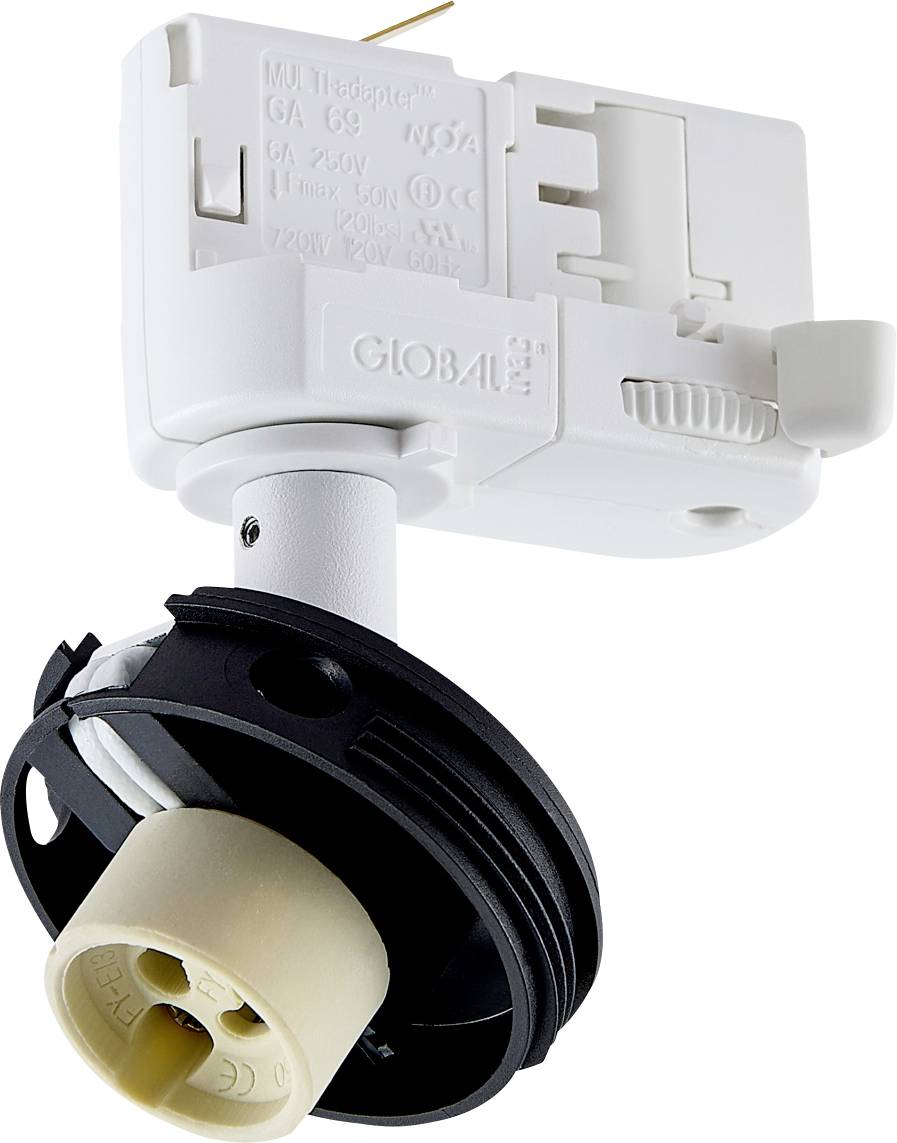 Deko Light Can Base Luz trifásica GU10 7.5 W Blanco señal (RAL 9003)-0