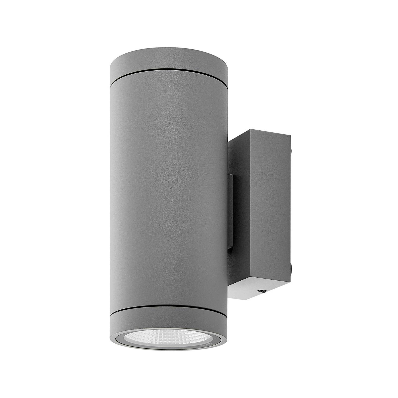 Deko Light ShoreLine Pro Round Up+Down 731193 Luz de colocación de pared 20 W LED Gris tráfico A (RAL 7042)
