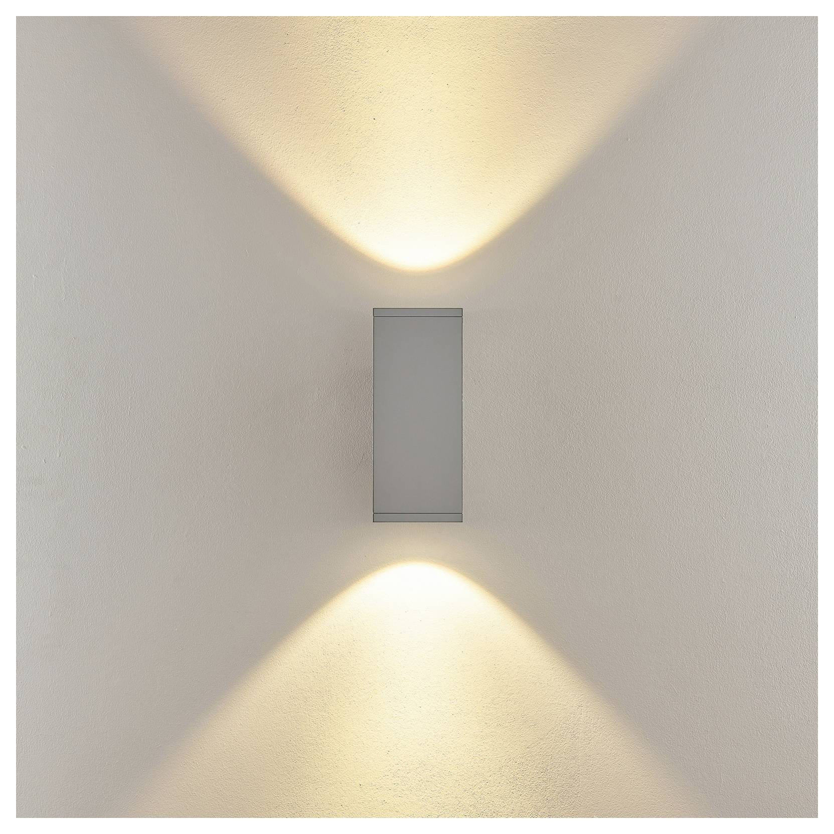 Deko Light ShoreLine Pro Square Up+Down 731199 Luz de colocación de pared 21 W LED Gris tráfico A (RAL 7042)-1