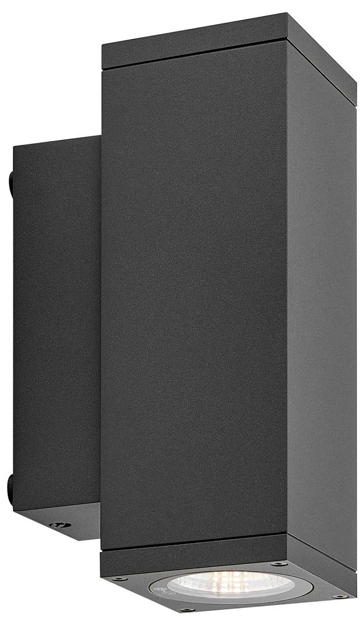 Deko Light ShoreLine Pro Square Up+Down 731209 Luz de colocación de pared 7.5 W LED Gris grafita (RAL 7024)-1